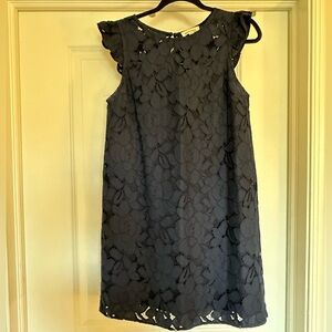 Monteau Navy Lace Mini Dress